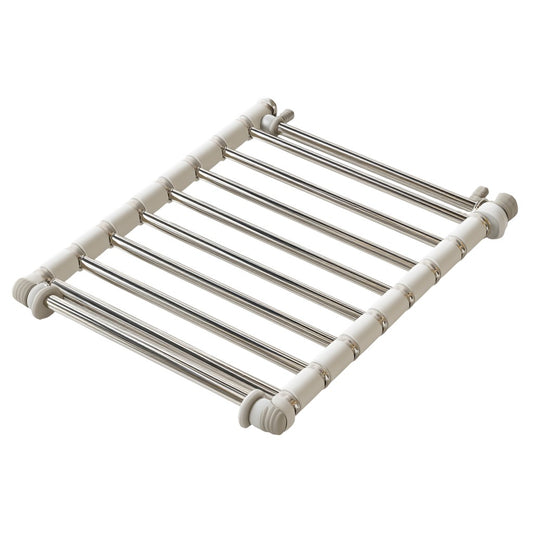 Fryzenta Roll-Up Dish Drying Rack - Stainless Steel & Grey