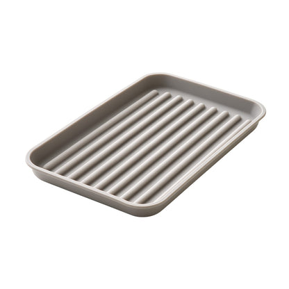 Fryzenta Silicone Dish Drying Mat - Ribbed Grey